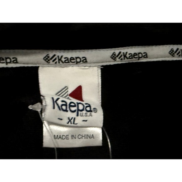 Kaepa Full Zip Black and White Hoodie Active Jacket 100% Polyester Size XL - Picture 9 of 10